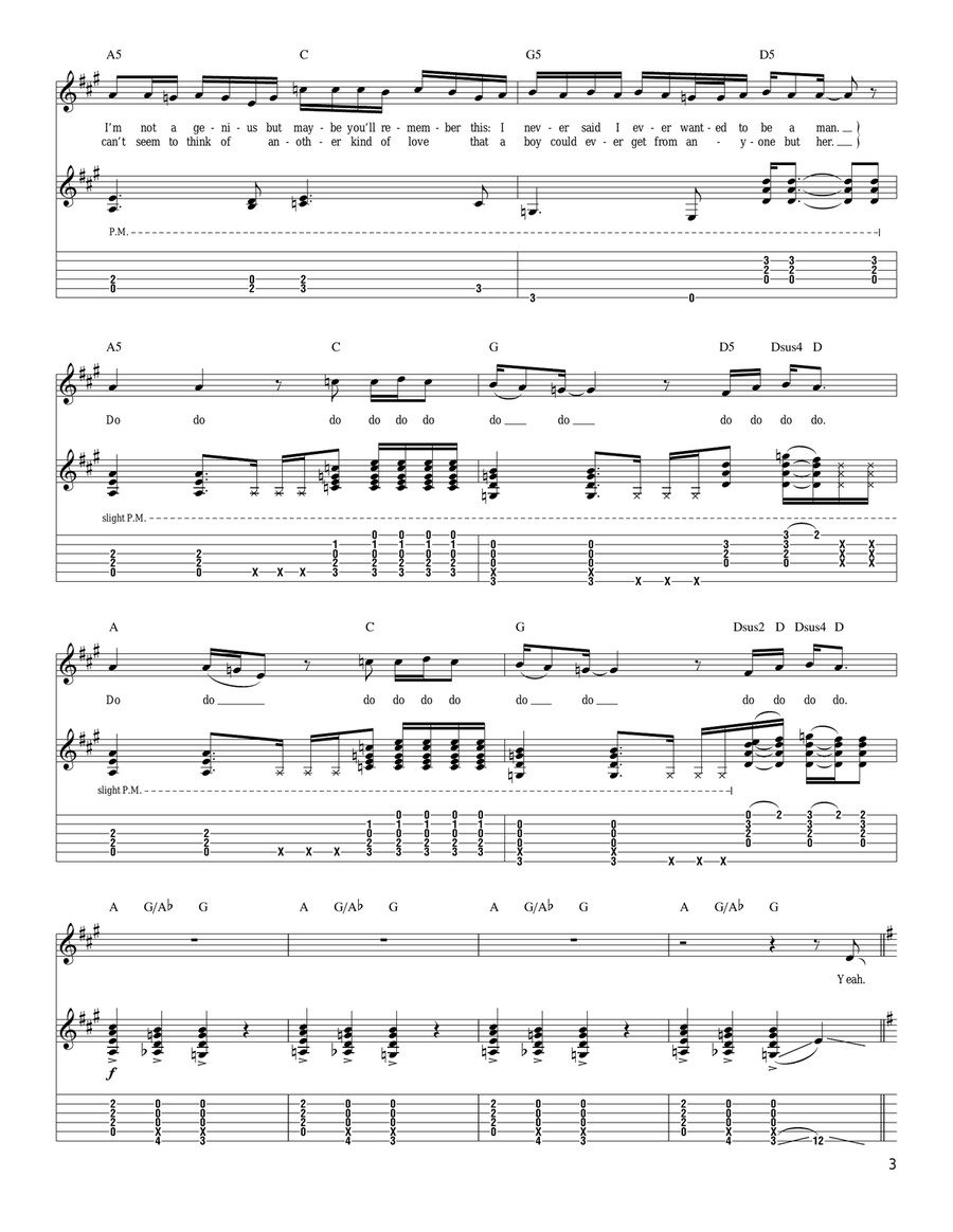 The Air Near My Fingers The Air Near My Fingers Acoustic Guitar scores gallery preview page 3