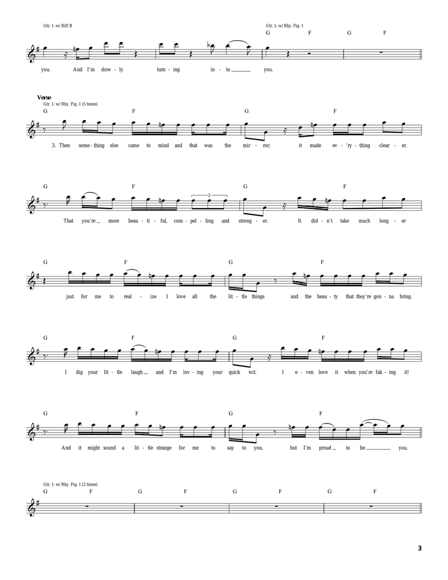 I'm Slowly Turning Into You Acoustic Guitar scores gallery preview page 3