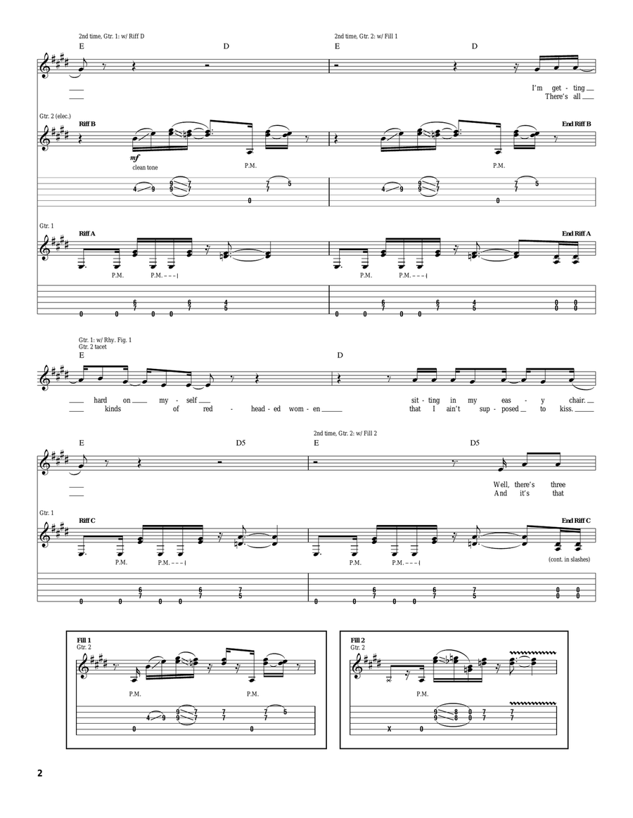300 MPH Torrential Outpour Blues Acoustic Guitar scores gallery preview page 2
