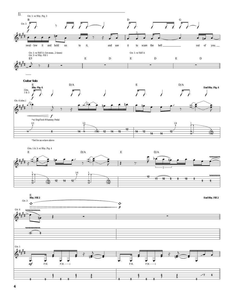 300 MPH Torrential Outpour Blues Acoustic Guitar scores gallery preview page 4