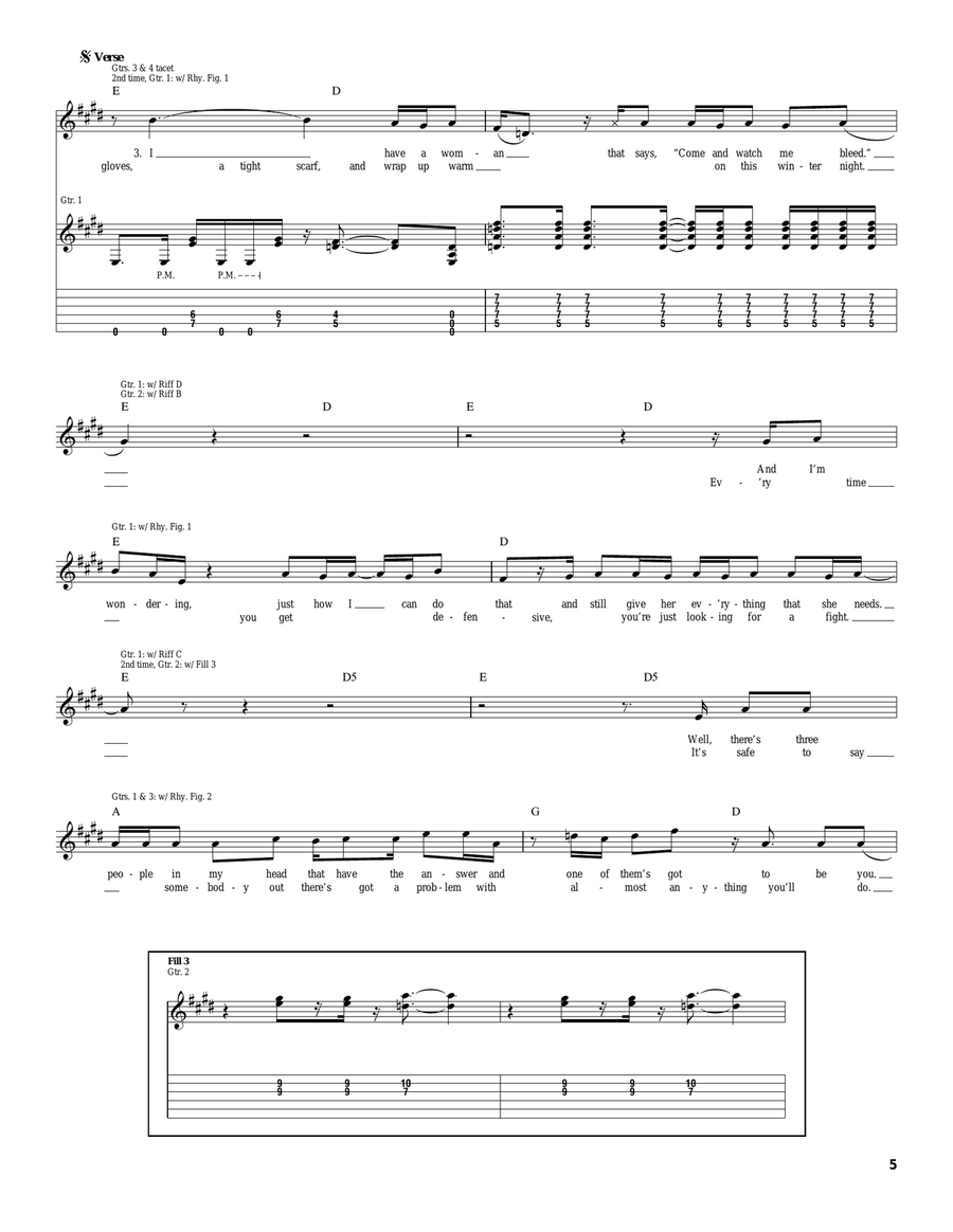 300 MPH Torrential Outpour Blues Acoustic Guitar scores gallery preview page 5