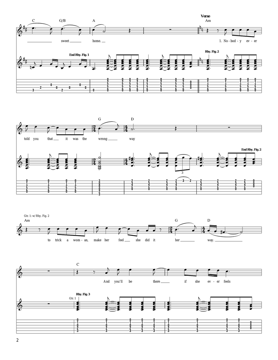 You've Got Her In Your Pocket Acoustic Guitar scores gallery preview page 2