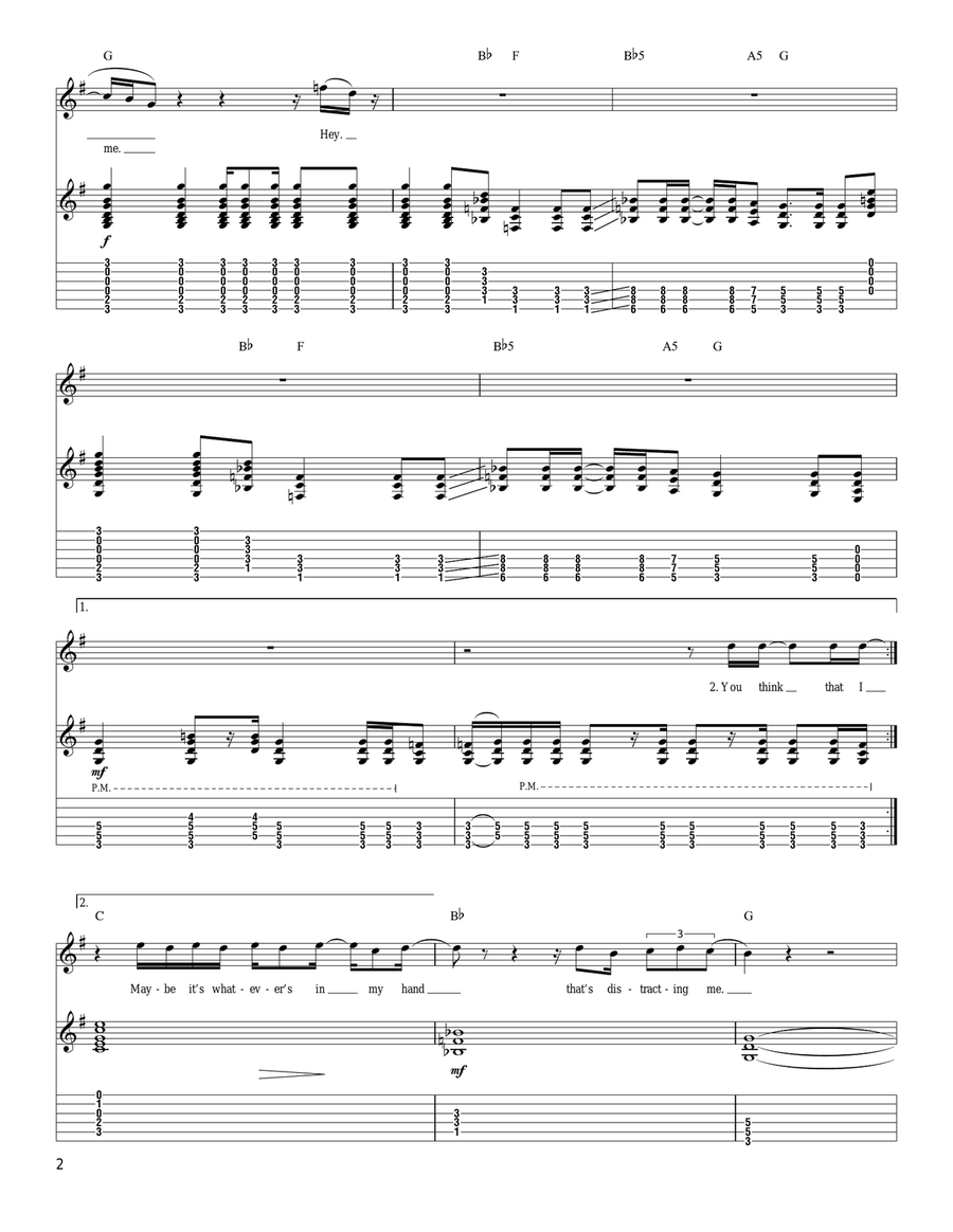 I'm Finding It Harder To Be A Gentleman Acoustic Guitar scores gallery preview page 2