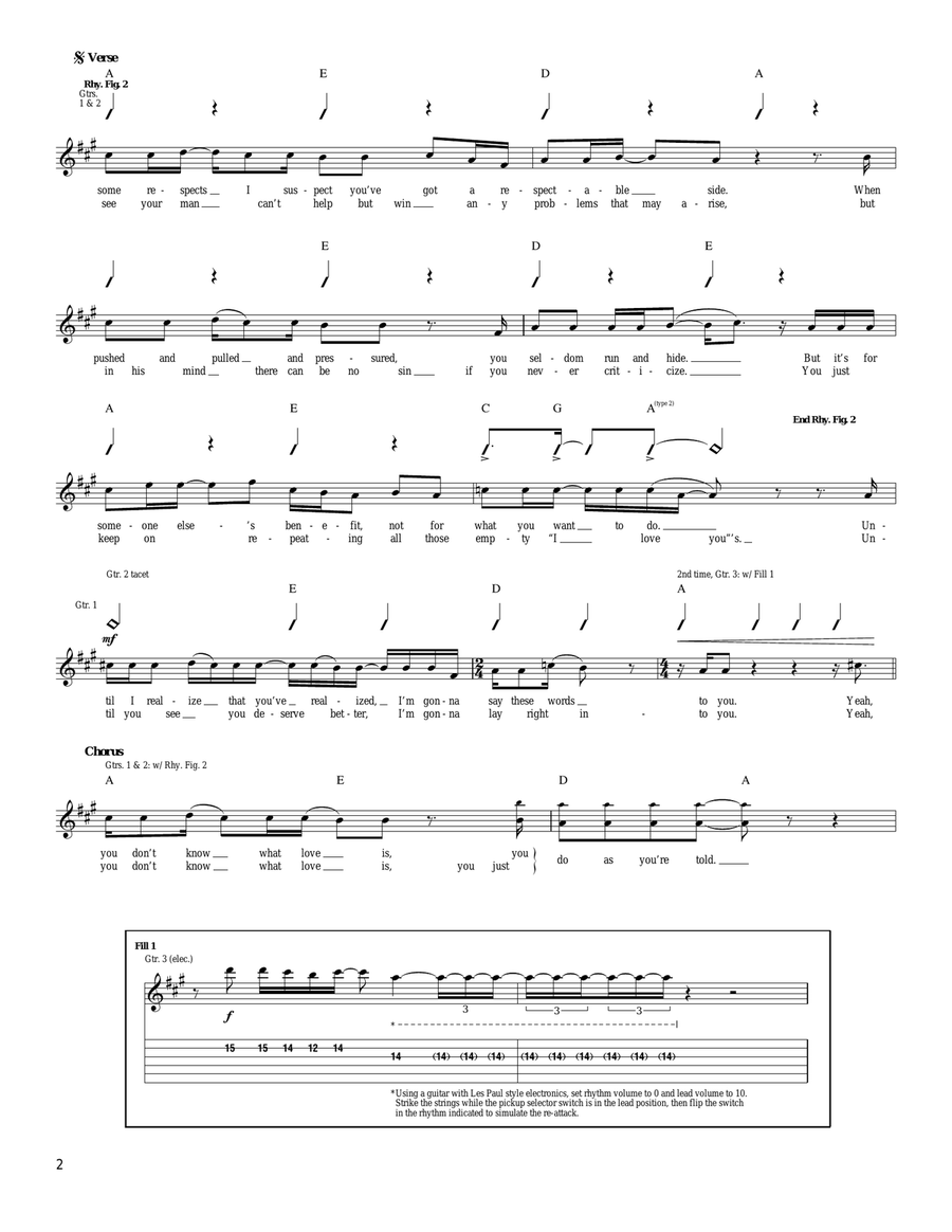 You Don't Know What Love Is (You Just Do As You're Told) Acoustic Guitar scores gallery preview page 2