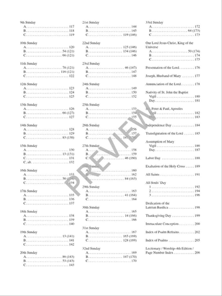 Lectionary Psalms - Joseph Gelineau, SJ / Michel Guimont Piano scores gallery preview page 7