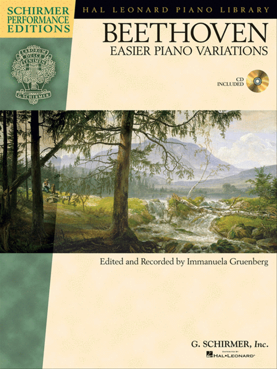 Ludwig van Beethoven – Easier Piano Variations Piano Solo scores gallery preview page 1