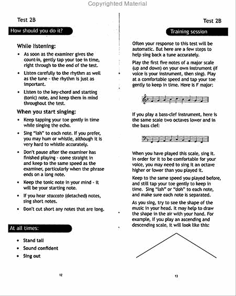 Aural Test Survival Book, Grade 2 Collection / Songbook scores gallery preview page 3