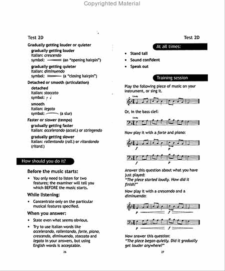 Aural Test Survival Book, Grade 2 Collection / Songbook scores gallery preview page 4