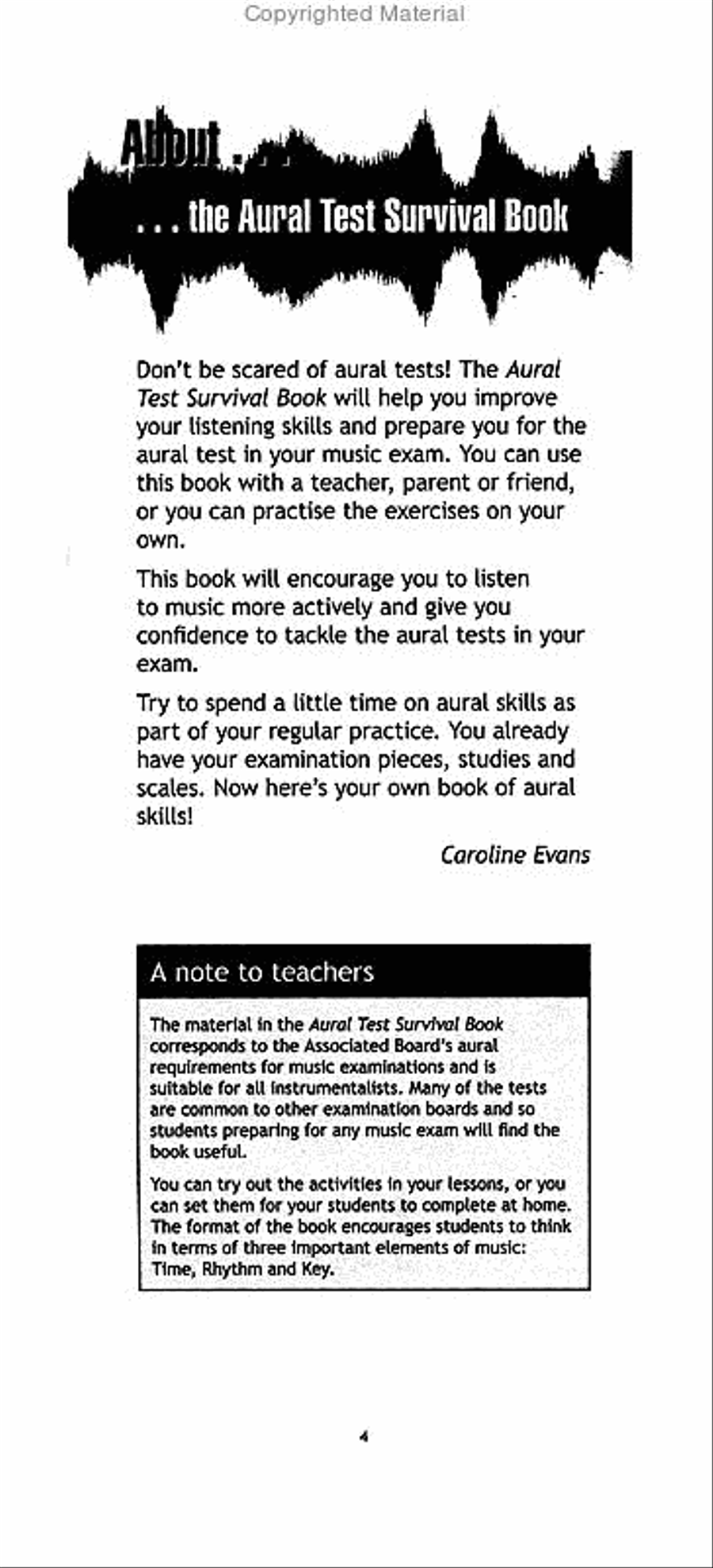 Aural Test Survival Book, Grade 3 Collection / Songbook scores gallery preview page 2