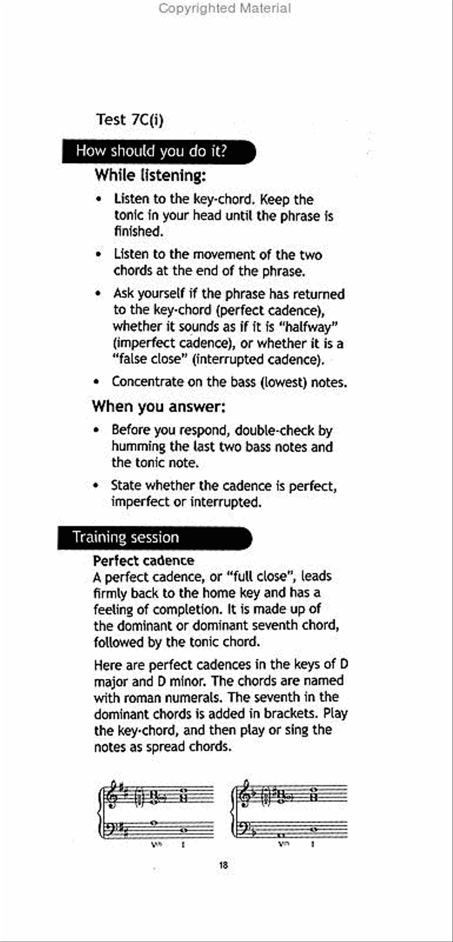 Aural Test Survival Book, Grade 7 Collection / Songbook scores gallery preview page 4
