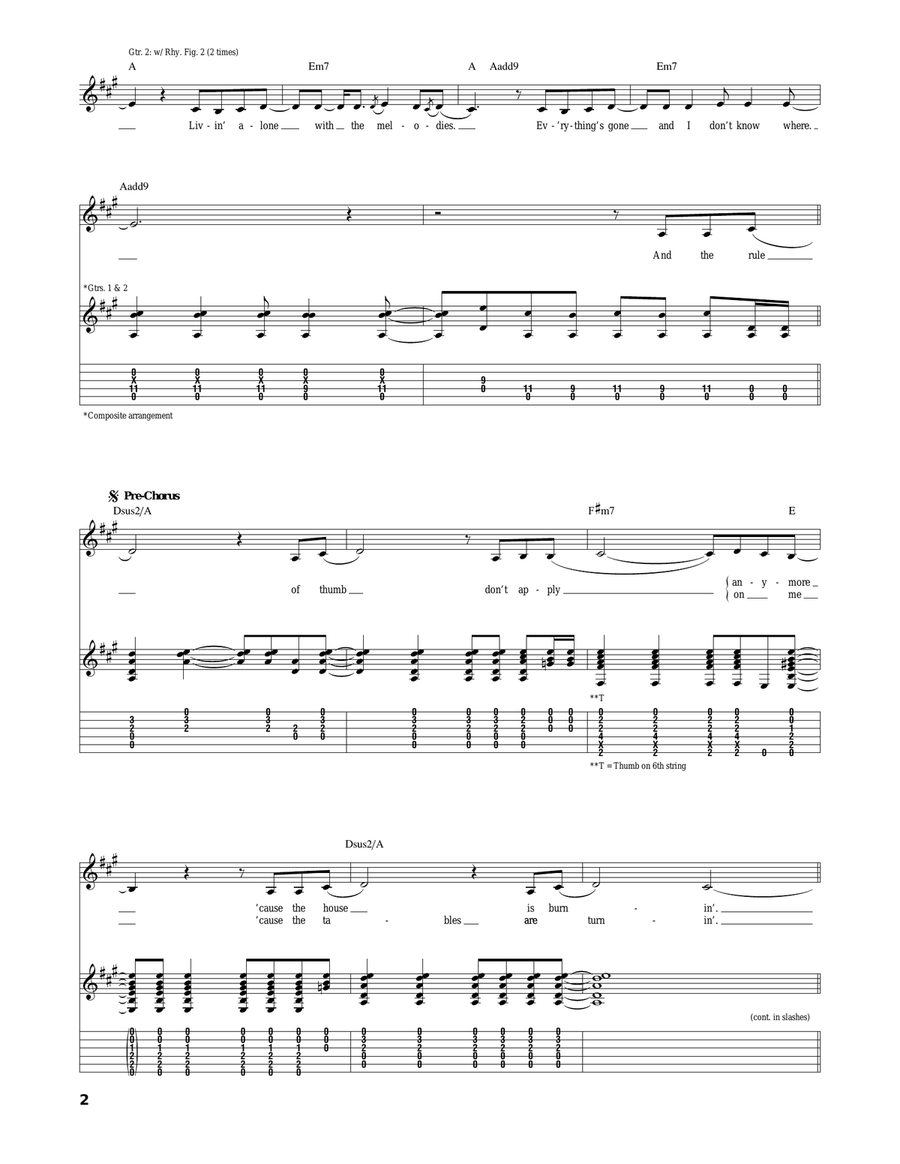 Trying To Pull Myself Away Acoustic Guitar scores gallery preview page 2