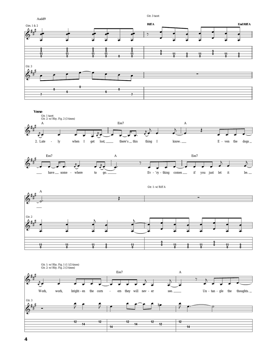 Trying To Pull Myself Away Acoustic Guitar scores gallery preview page 4