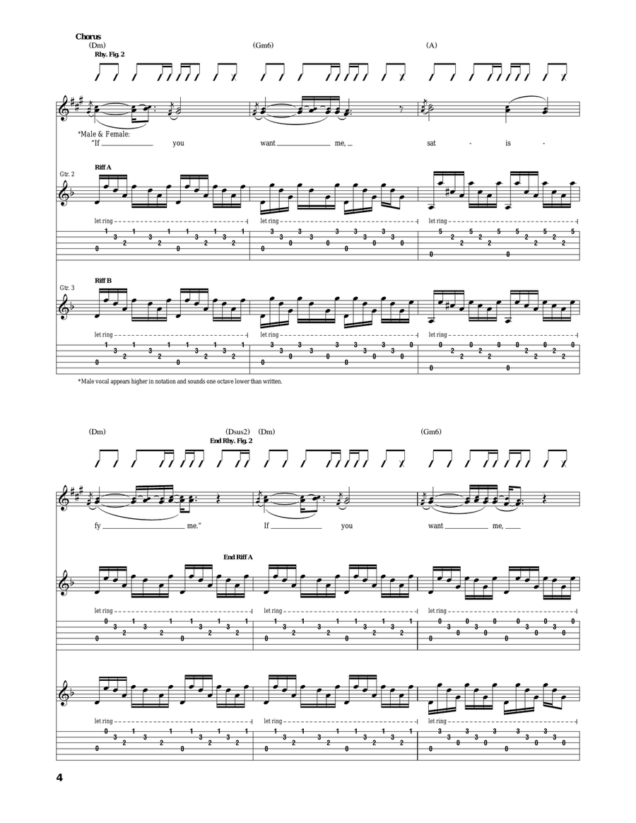 If You Want Me If You Want Me Acoustic Guitar scores gallery preview page 4