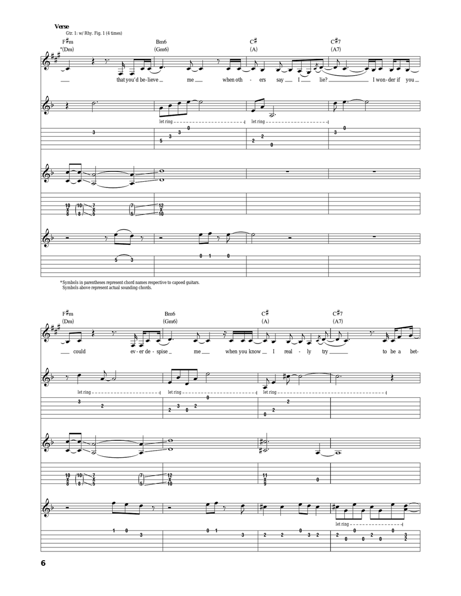 If You Want Me If You Want Me Acoustic Guitar scores gallery preview page 6