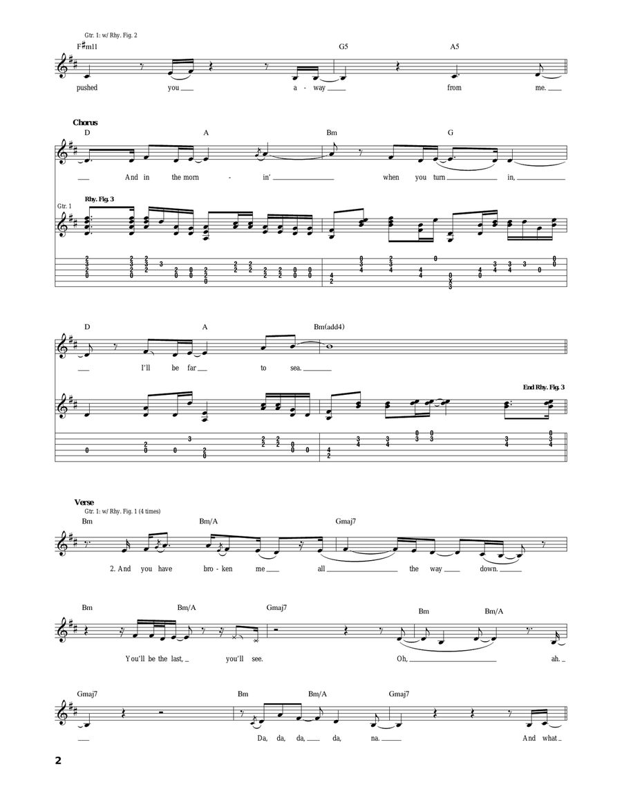 All The Way Down Acoustic Guitar scores gallery preview page 2