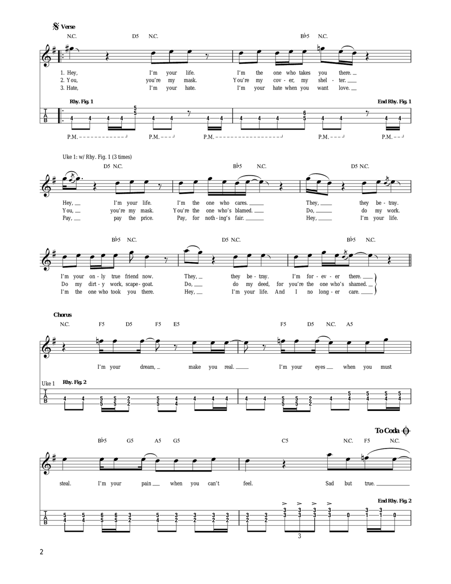 Sad But True Sad But True Ukulele scores gallery preview page 2