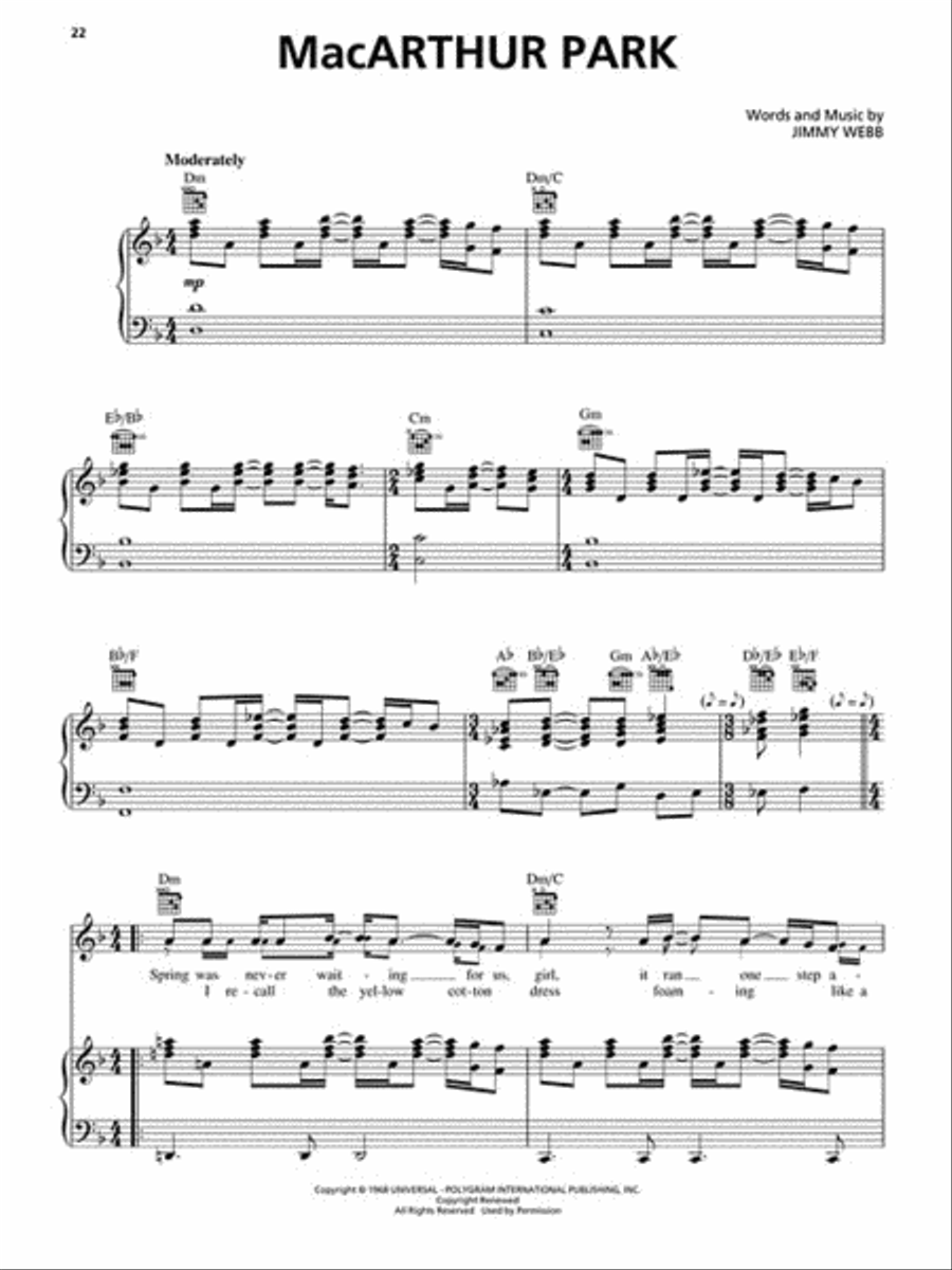The Jimmy Webb Songbook The Jimmy Webb Songbook Piano, Vocal, Guitar scores gallery preview page 3