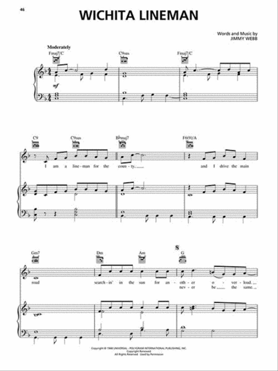 The Jimmy Webb Songbook The Jimmy Webb Songbook Piano, Vocal, Guitar scores gallery preview page 4