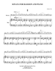 Sonata for Bassoon and Piano