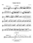 Three Pieces Woodwind Quintet scores gallery preview page 5