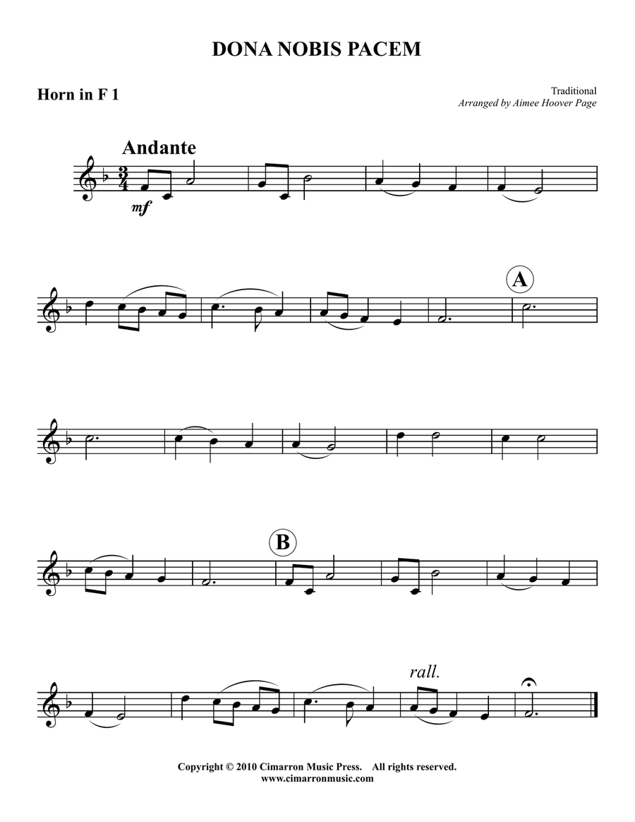 Dona nobis pacem by Traditional Woodwind Trio - Digital Sheet Music page 2