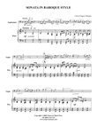 Sonata in Baroque Style