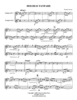 Holiday Fanfare for Two Trumpets