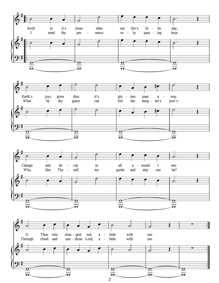 Abide With Me Abide With Me Guitar scores gallery preview page 2