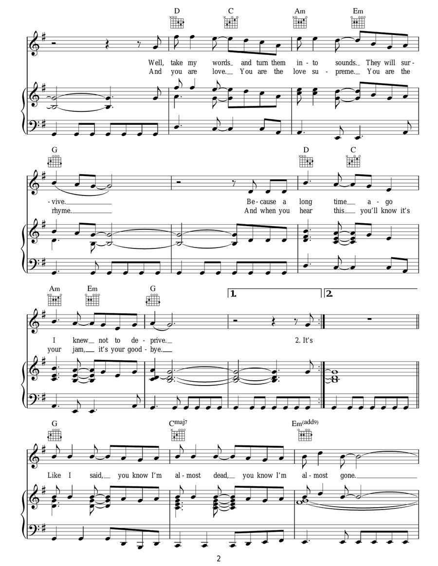 Brendan's Death Song Brendan's Death Song Acoustic Guitar scores gallery preview page 2