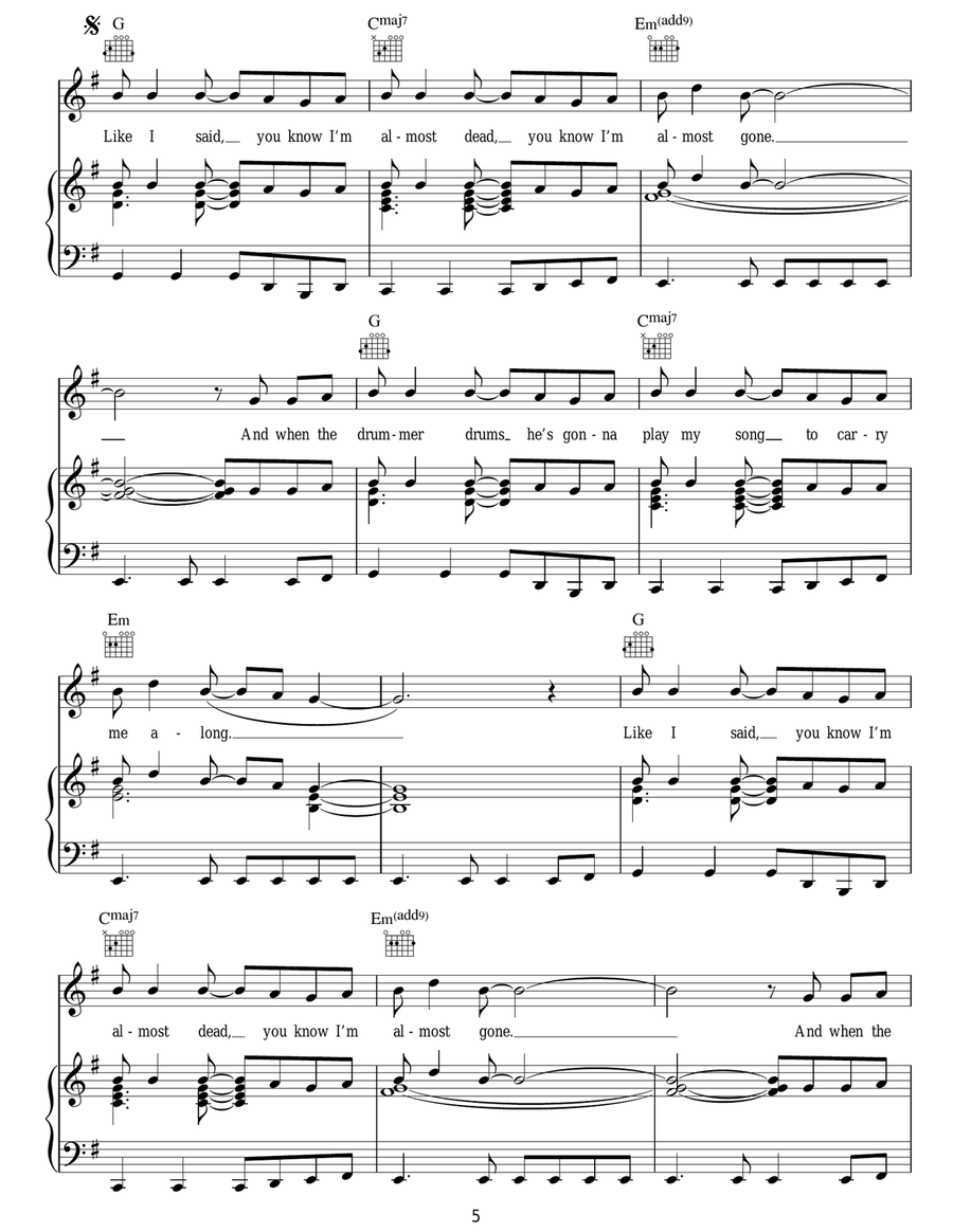 Brendan's Death Song Brendan's Death Song Acoustic Guitar scores gallery preview page 5