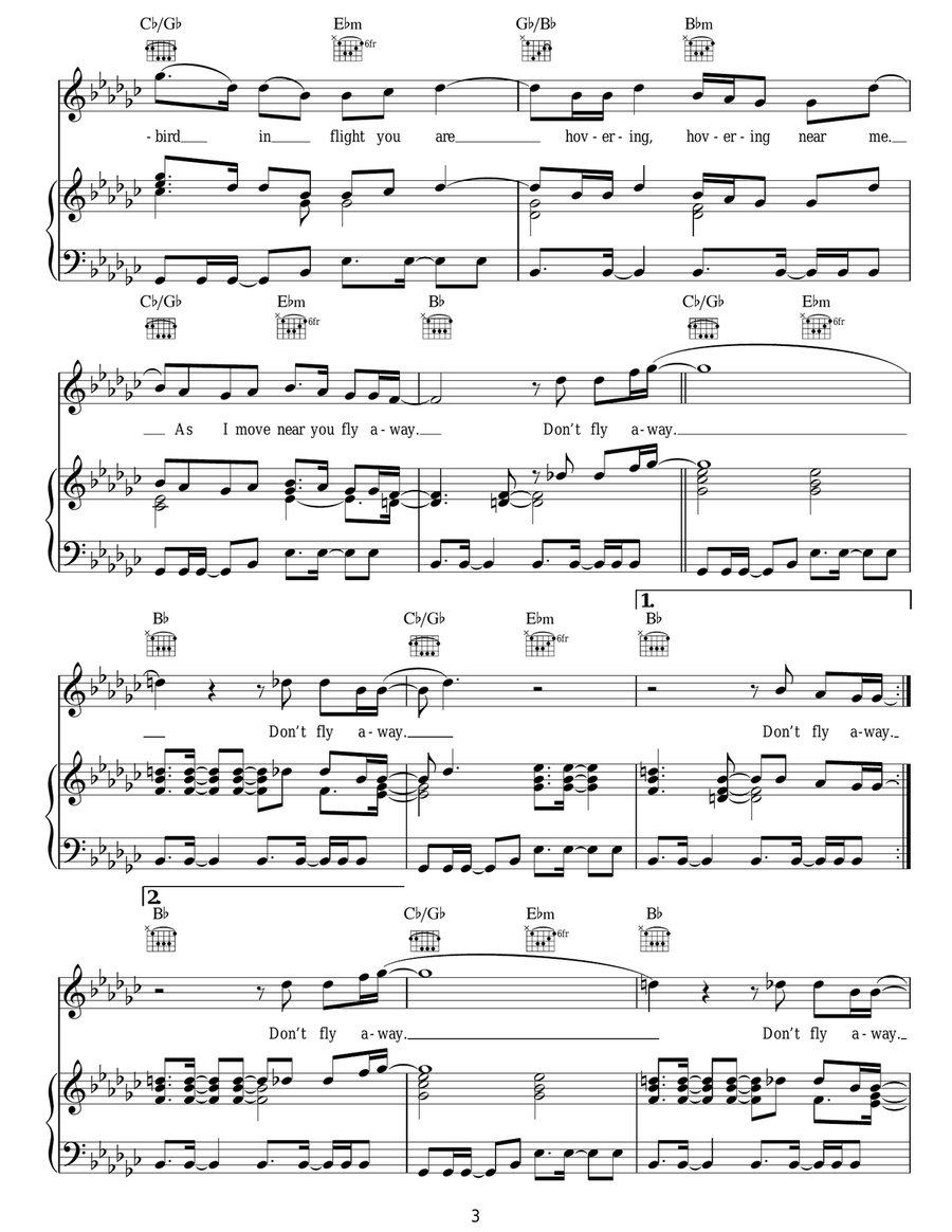 Humming Bird Humming Bird Acoustic Guitar scores gallery preview page 3