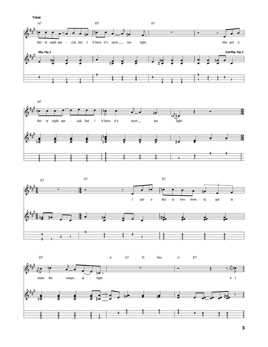32-20 Blues 32-20 Blues Ukulele scores gallery preview page 3