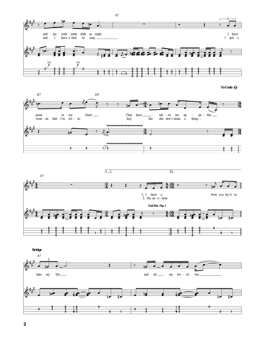 Stones In My Passway Stones In My Passway Ukulele scores gallery preview page 2