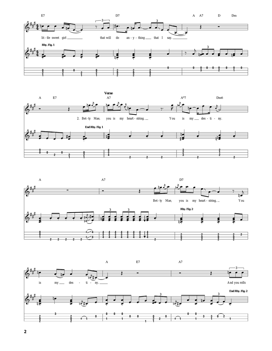 Honeymoon Blues Honeymoon Blues Ukulele scores gallery preview page 2
