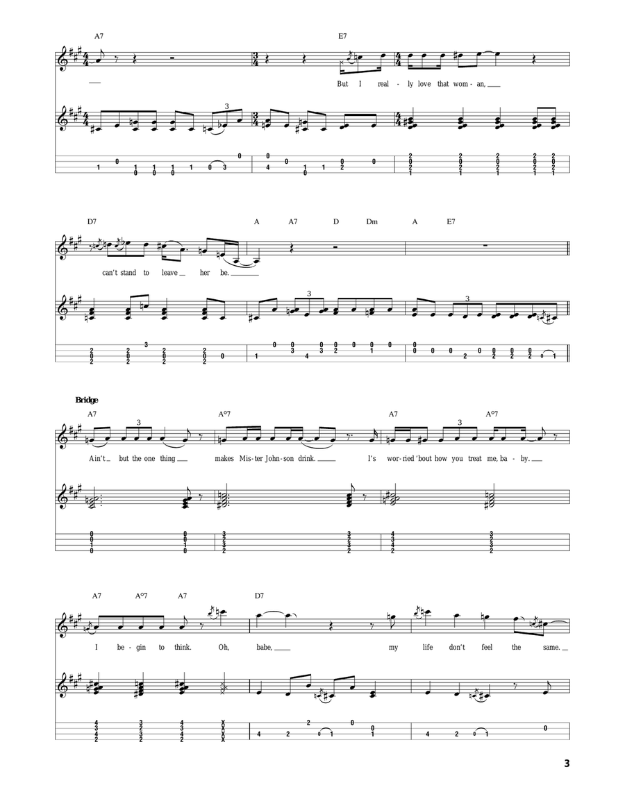 Kind Hearted Woman Blues Kind Hearted Woman Blues Ukulele scores gallery preview page 3