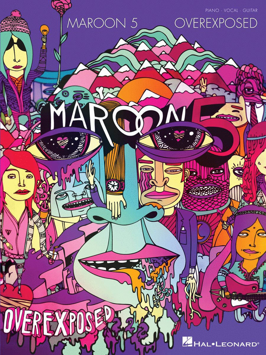 Maroon 5 – Overexposed Piano, Vocal, Guitar scores gallery preview page 1