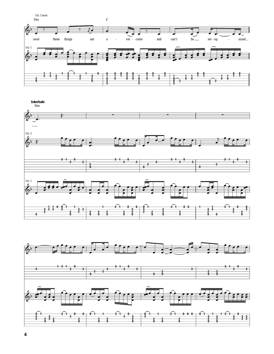 Running Dry (Requiem For The Rockets) Acoustic Guitar scores gallery preview page 4
