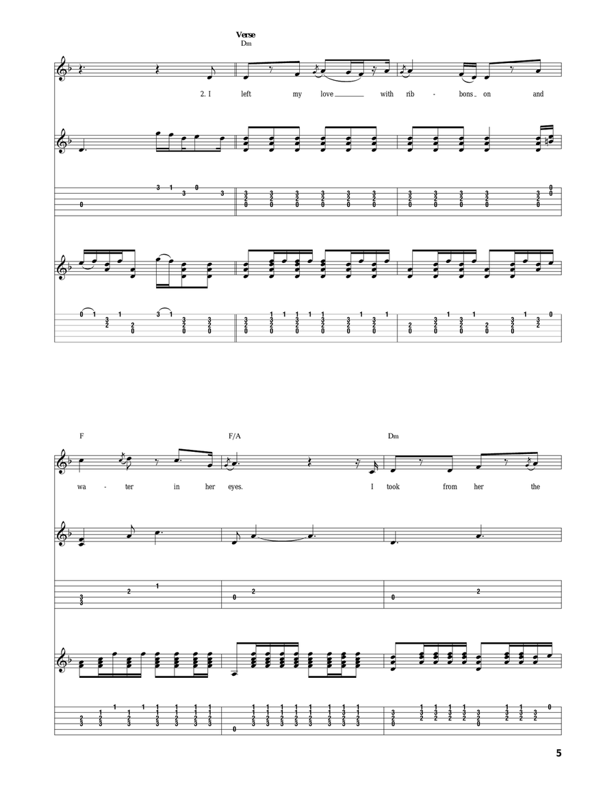 Running Dry (Requiem For The Rockets) Acoustic Guitar scores gallery preview page 5