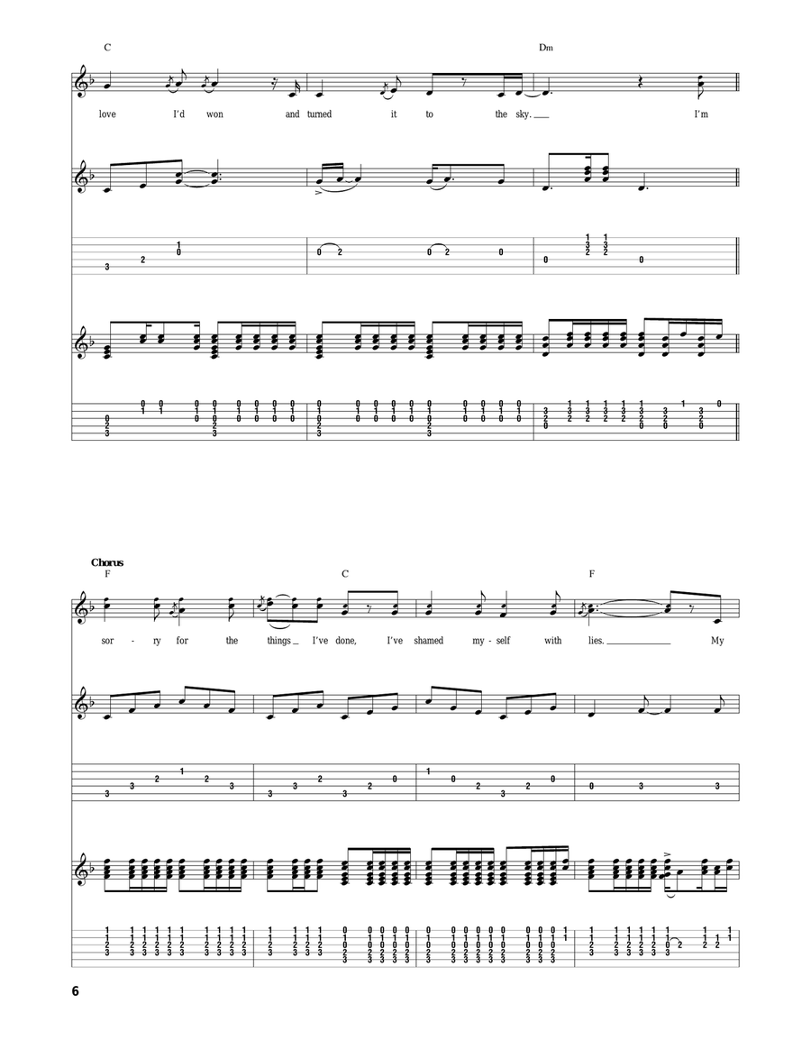 Running Dry (Requiem For The Rockets) Acoustic Guitar scores gallery preview page 6