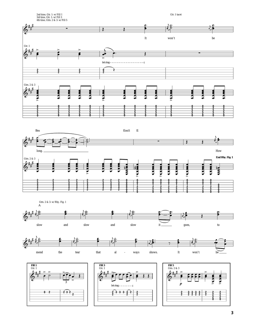 Round & Round (It Won't Be Long) Acoustic Guitar scores gallery preview page 3
