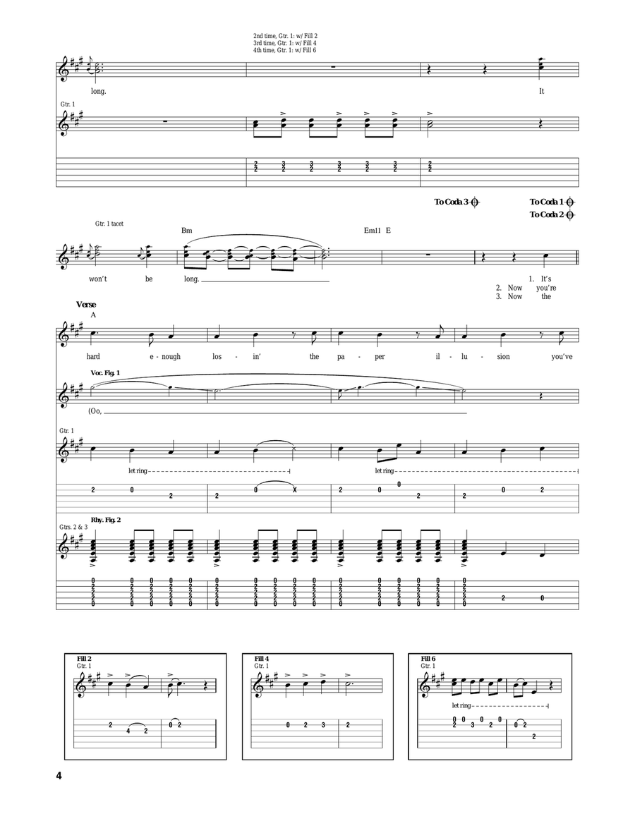 Round & Round (It Won't Be Long) Acoustic Guitar scores gallery preview page 4