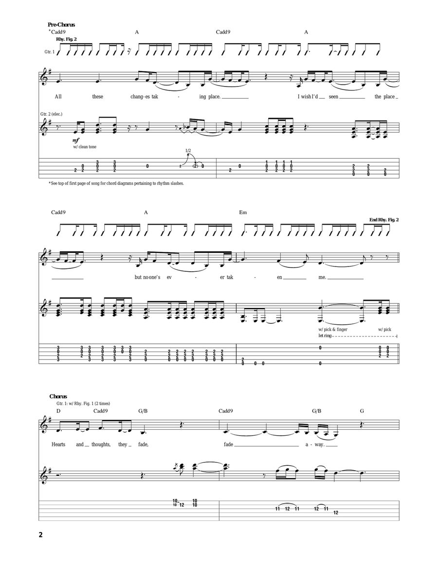 Elderly Woman Behind The Counter In A Small Town Acoustic Guitar scores gallery preview page 2