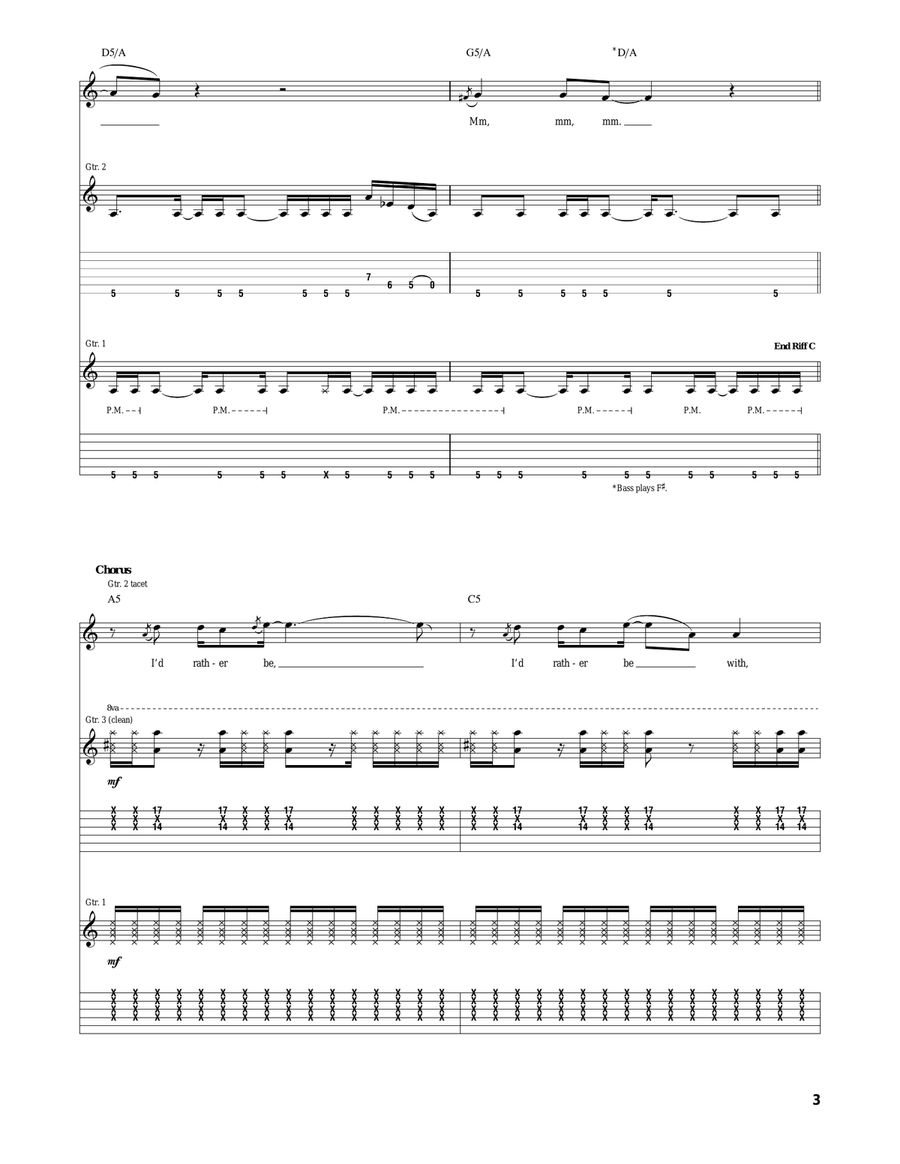 Animal Animal Acoustic Guitar scores gallery preview page 3