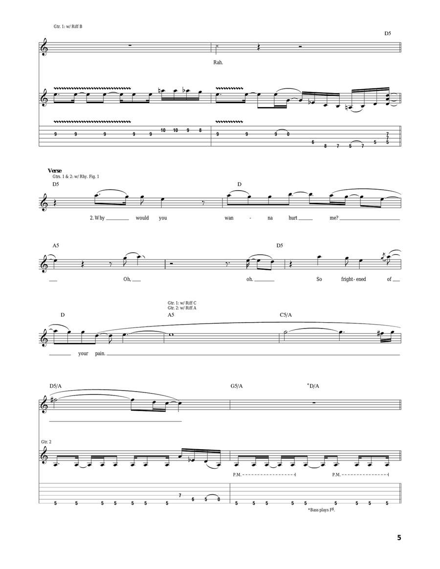 Animal Animal Acoustic Guitar scores gallery preview page 5