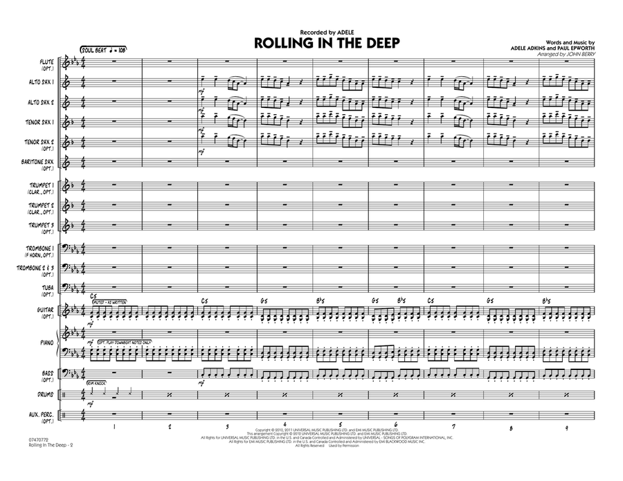 Rolling In The Deep - Full Score Jazz Ensemble scores gallery preview page 2