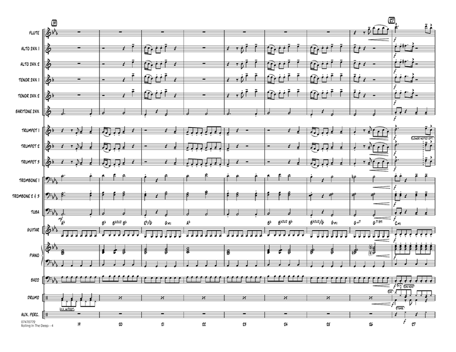 Rolling In The Deep - Full Score Jazz Ensemble scores gallery preview page 4
