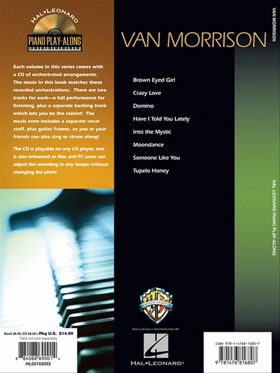 Van Morrison Van Morrison Piano, Vocal, Guitar scores gallery preview page 2