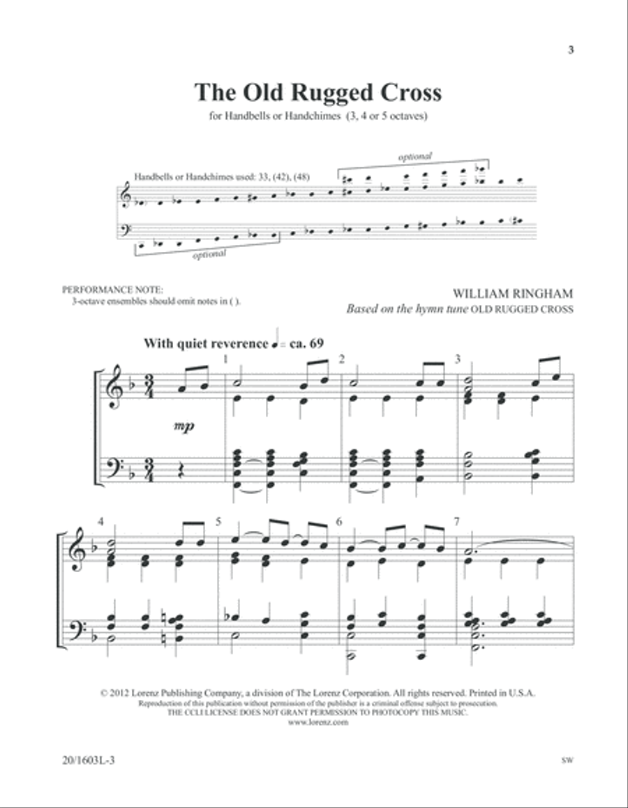 The Old Rugged Cross (Digital Download) 5-Octaves scores gallery preview page 3