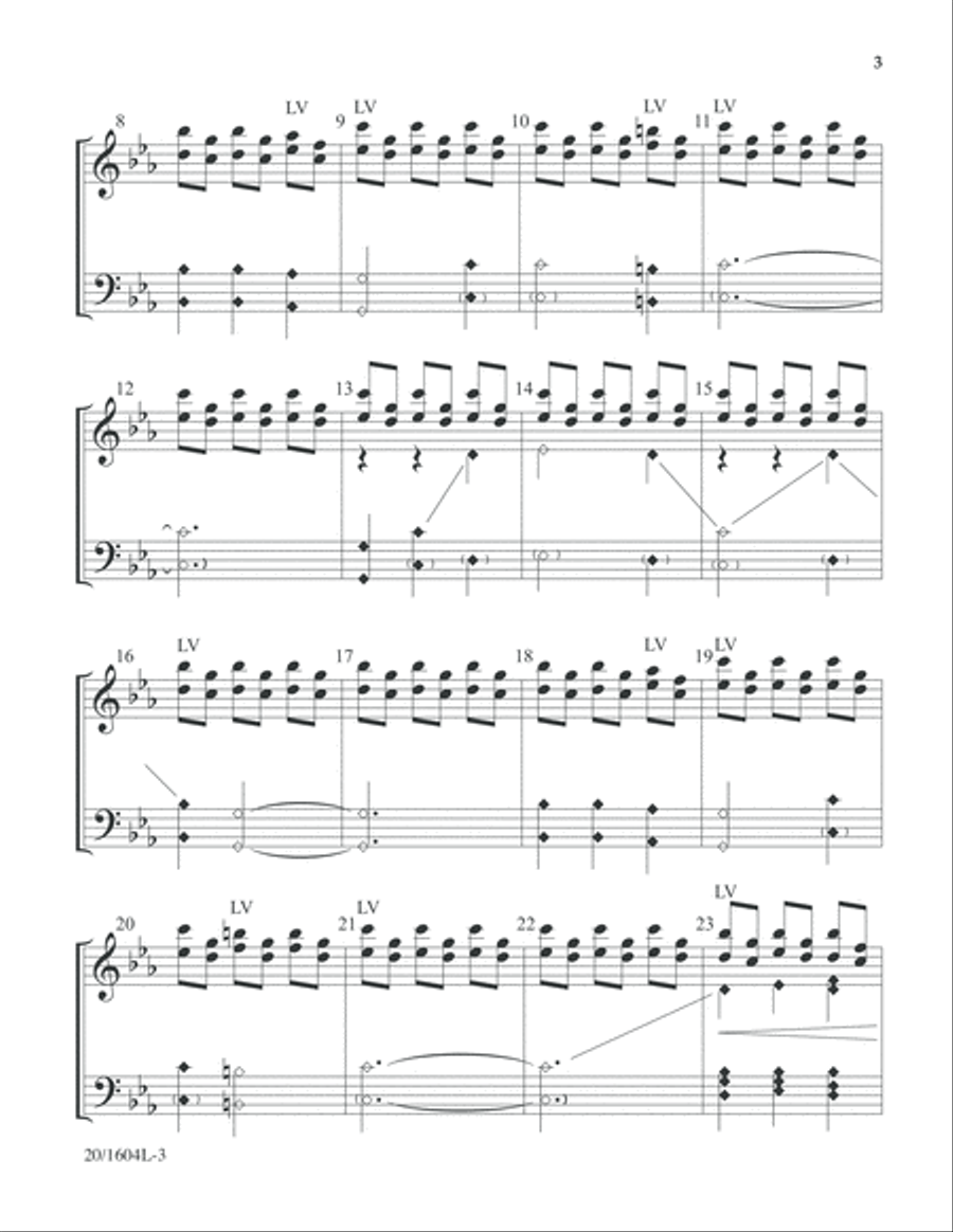 If Thou But Trust in God to Guide Thee (Digital Download) 5-Octaves scores gallery preview page 3