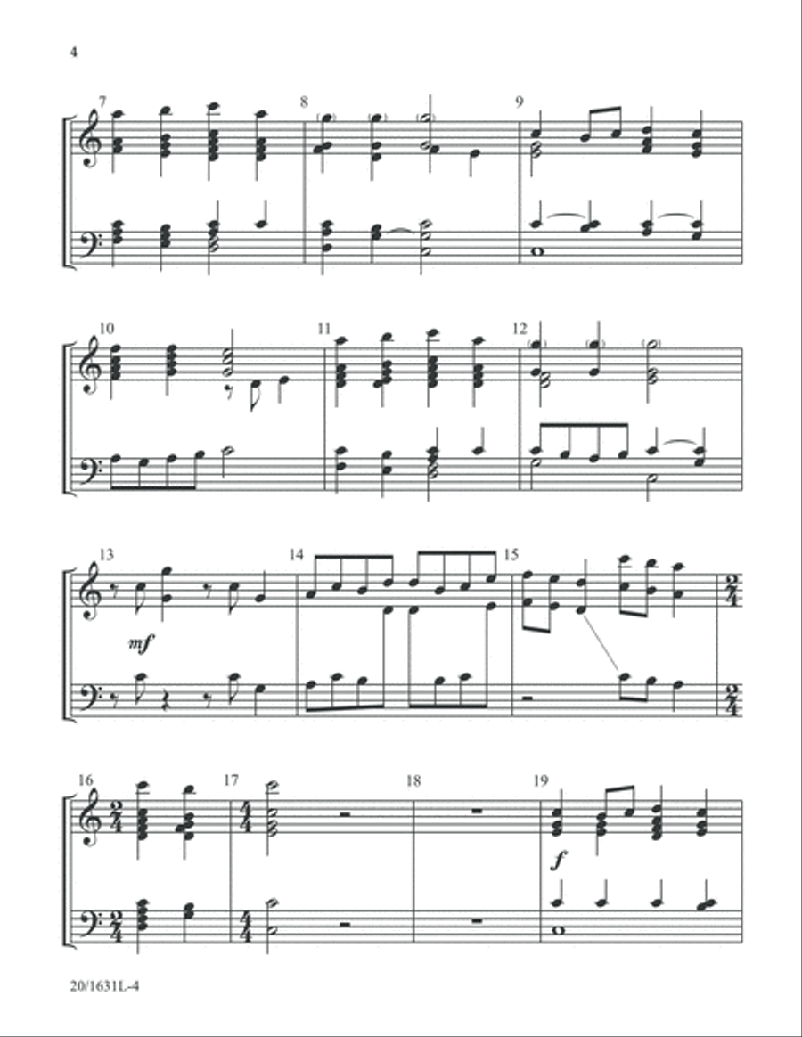 Prelude on Dix - 2-3 Octave HB Part (Digital Download) 3-Octaves scores gallery preview page 4